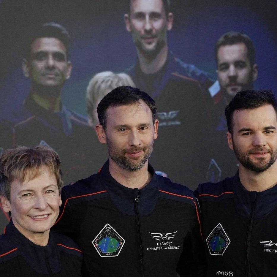 A wedding necklace and Polish dumplings will be part of a mission to the International Space Station
